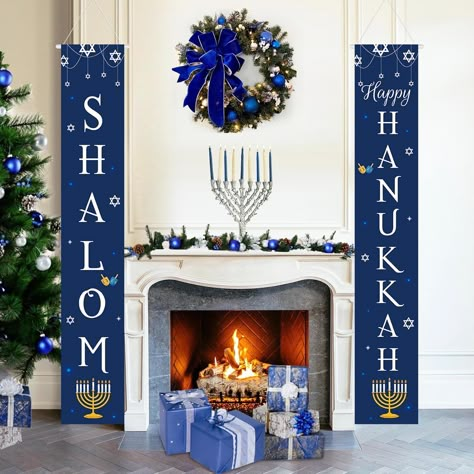 Channukah Decorations, Hanukkah Decorations Diy, Hannukah Decorations, Christmas Door Decorating, 2025 Design, Hanukkah Traditions, Christmas Door Decorating Contest, Hanukkah Decor, Hanukkah Crafts