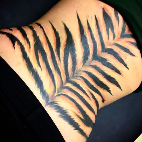 White Stripes Tattoo, Tiger Stripes Tattoo, Tiger Stripe Tattoo, Stripe Tattoo, Ancient Tattoo, Tiger Skin, Tasteful Tattoos, Face Tattoos, Tattoo Meaning