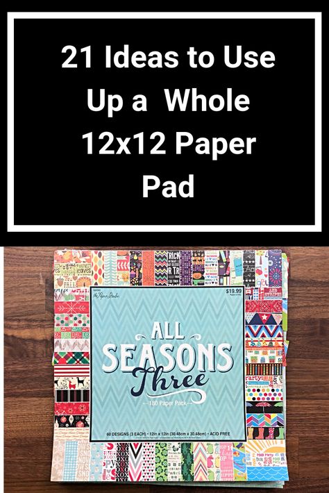 12x12 Paper Projects, 6x6 Paper Pad Projects, Recollections Paper Pad Ideas, Paper Pad Crafts Ideas, Paper Pad Ideas, Paper Pad Cards, Scrapbook Paper Projects, Diy Christmas Paper, The Paper Studio