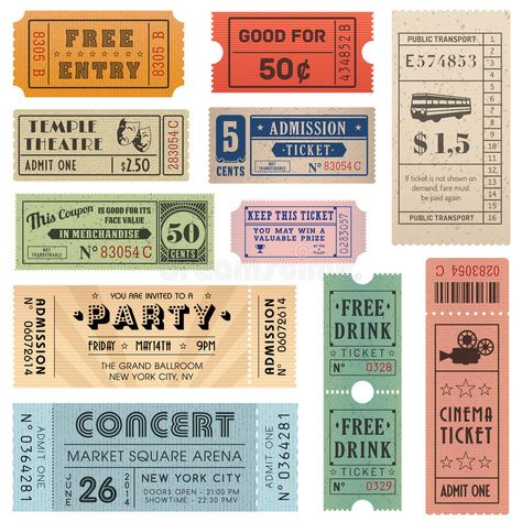 Grunge Vector Tickets Collection 2. A collection of 11 vector grunted Tickets, V #Sponsored , #Sponsored, #Sponsored, #Tickets, #Grunge, #vector, #Collection Diy Raffle Tickets, Lotto Ticket Gift, Tickets Gift Ideas, Ticket Aesthetic, Tickets For Christmas, Diy Tickets, Retro Ticket, Baseball Tickets, Ticket Ideas