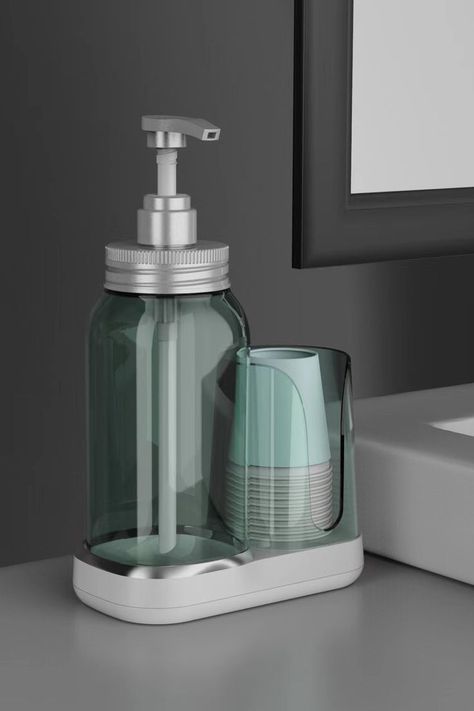 25oz Mouthwash Dispenser,Ideal for bathroom,Vanity,Countertop etc Mouth Wash Dispenser Ideas, Mouthwash Dispenser Ideas, Mouthwash Dispenser, Bathroom Vanity Countertop, Homemade Mouthwash, Mouth Wash, Essential Oils For Pregnancy, Bathroom Decor Themes, Glass Mixing Bowls