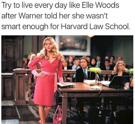 Elle Woods, live every day like this!! Legally Blonde Quotes, Christina Carlyle, Lazy Girl Workout, Lose Thigh Fat, Feeling Lazy, Harvard Law, Harvard Law School, Woman Movie, Elle Woods