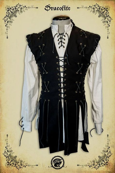 Medieval Shirt, Medieval Clothes, Fest Outfits, Victorian Costume, Larp Costume, Medieval Costume, Steampunk Costume, Medieval Clothing, Medieval Dress