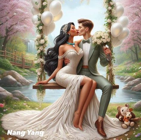 Pocahontas Wedding, Princess Artwork, Creative Drawings, Art 101, Disney Princess Artwork, Dark Comics, Cute Disney Drawings, Disney Fantasy, Fairytale Fantasy