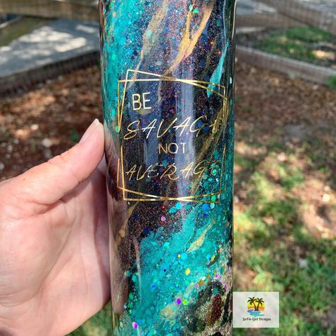 Milky Way Tumbler Turquoise/Black and Gold #glittertumbler #custom #turquoise Turquoise Tumbler, Milky Way Tumbler, 35 Birthday, 35th Birthday, Cup Ideas, Tumbler Cups Diy, Tumbler Ideas, Resin Projects, Diy Tumblers