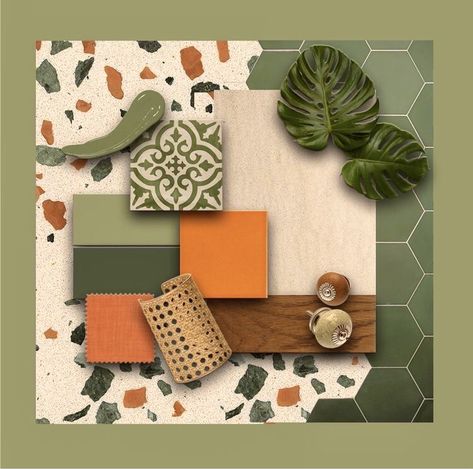 Colorful Material Board, Green Material Board, Nature Mood Board, Interior Design Materials, Materials Board Interior Design, Mood Board Interior, Material Board, Embrace Nature, Material Palette