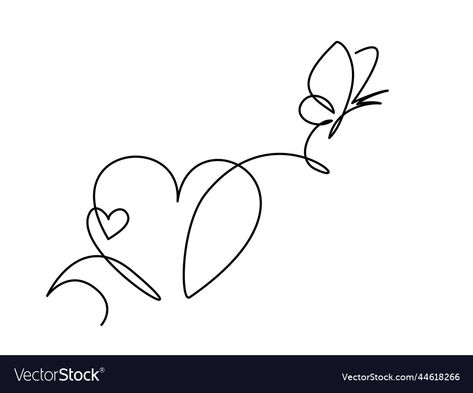 Love Symbol Tattoos, Line Vector, Symbol Of Love, Drawing Vector, One Line Drawing, Symbol Tattoos, Heart Symbol, Love Drawings, Love Symbols