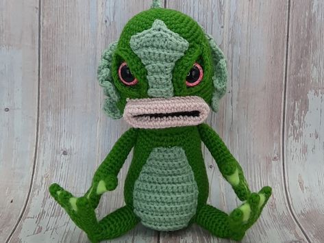 Extraordinary Swamp Creature Amigurumi Pattern For Crocheters - KnitHacker Swamp Creature, Crochet Hack, Textile Museum, Crochet Curtains, Kaffe Fassett, Curtain Designs, Amigurumi Toys, Worsted Weight Yarn, Tapestry Needle