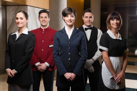 https://premierhotelier.wordpress.com/2016/04/04/the-suite-life-experiences-hotel-employees-can-relate-to/ Hotel Secrets, Hotel Operations, Hotel Jobs, Restaurant Uniforms, Hotel Uniform, Hospitality Uniform, Suite Life, Police Uniforms, Dubai Hotel