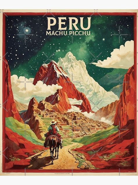 Add some fun and beauty to your home with this Peru traveler design or give it as the perfect gift! Peru Illustration, Peru Poster, Peru Art, Poster Tourism, Peru Culture, Abstract Posters, Tourism Poster, Pottery Painting Designs, Peru Travel