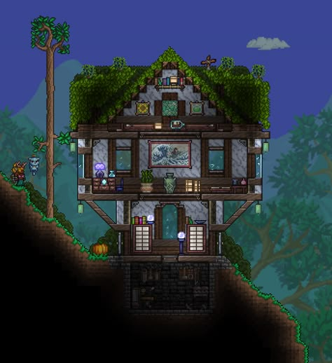 Terraria Zoologist House, Terraria Greenhouse, Terraria Castle, Terraria Base, Terraria Design, Terrarium Base, Terraria Tips, Terraria House Ideas, Terraria House Design