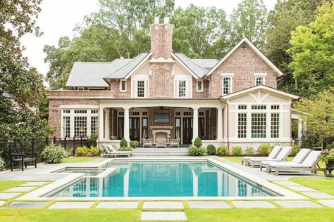 Tudor House Exterior, Tudor Style Homes, Tudor House, Southern Homes, Southern Home, Colonial House, Dream House Plans, House And Home Magazine, Classic House