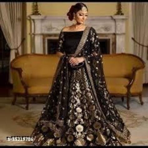 Page 3 of Women Ethnic Wear : Buy Latest Ethnic Wear for Women Online | Meesho Brocade Blouse Designs, Raw Silk Dress, Brocade Lehenga, Black Lehenga, Asim Jofa, Ghagra Choli, Party Wear Lehenga, Lehenga Designs, Manish