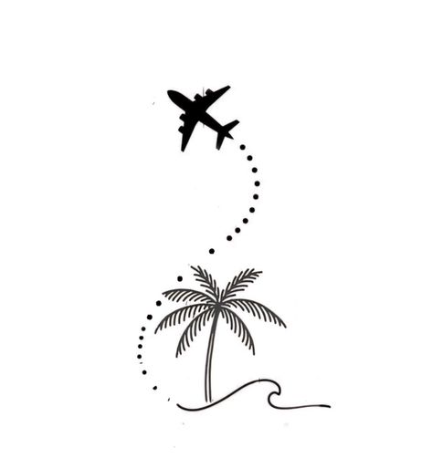 Tenerife Tattoo, Spain Inspired Tattoo, Henna Stencils, Palm Tattoos, Palm Tree Tattoo, Beach Tattoo, Flower Tattoos, Hand Tattoos, Henna