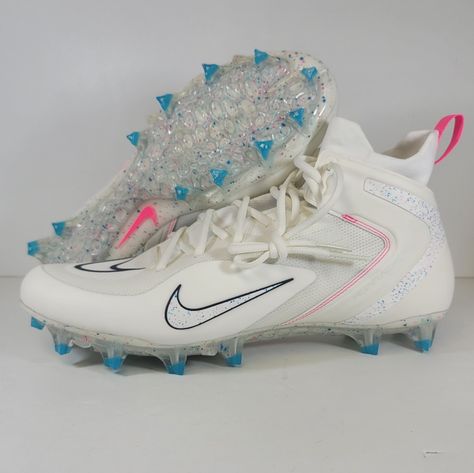 Up For Grabs Are The Nike Alpha Huarache 8 Elite Lax Lacrosse Cleats Pink Cw4440-116 Men’s Sizes. Brand New Without Box And Never Worn. Thanks Softball Shoes, Lacrosse Cleats, Softball Cleats, Boxing Shoes, Nike Boots, Pretty Shoes Sneakers, Soccer Boots, Cleats Shoes, Nike Waffle