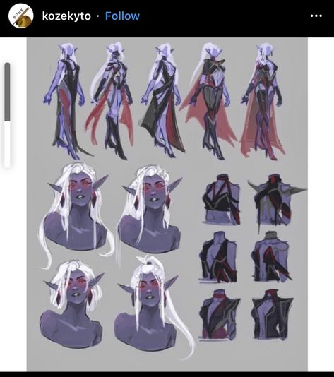 Drow Elf Female Character Design, Dark Elf Druid, Drow Tiefling, Dnd Imp, Drow Aesthetic, Dark Elf Female, Drow Female, Elf Drawings, Anime Egyptian