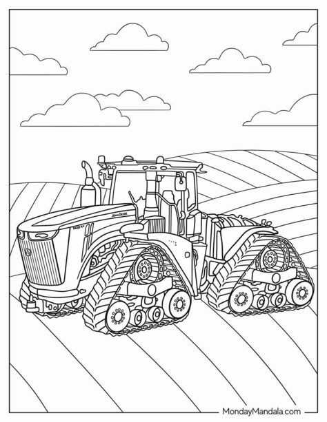 Farmer Drawing, John Deere Pictures, John Deere Art, Tractor Drawing, Tractor Coloring Pages, Deer Coloring Pages, Tractor Pictures, Black Construction Paper, Coloring Activities