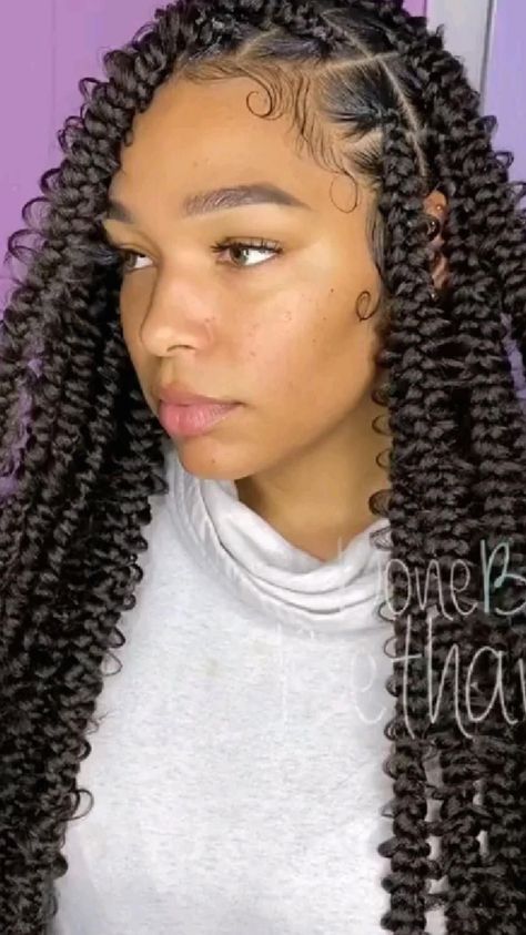 🔥beautiful butterfly braids😍😍 #hairstyles #hair #hairstyle Butterfly Braids, Big Box Braids Hairstyles, Feed In Braids Hairstyles, Goddess Braids Hairstyles, African Hair Braiding Styles, Box Braids Hairstyles For Black Women, Cute Braided Hairstyles, Braids Hairstyles Pictures, Braided Cornrow Hairstyles