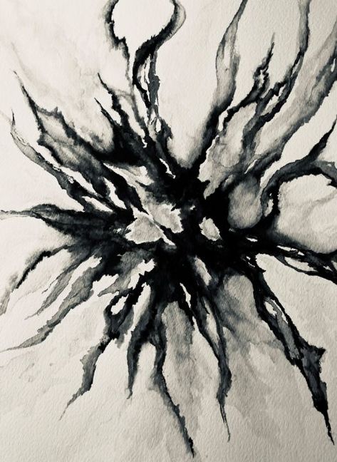 Think Not Ink Blot - Kelly Paige Frost Spilled Ink Aesthetic, Ink Blot Art, Touch Designer, Rorschach Inkblot Test, Rorschach Inkblot, Black Ink Art, Personality Tests, Art 2024, Merch Ideas