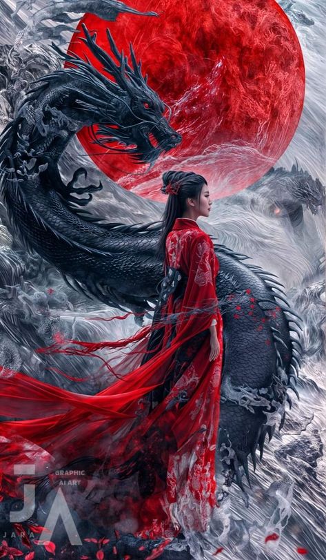 Japanese Inspired Art, Chinese Dragon Art, Predator Artwork, Dark Fantasy Artwork, Dragon Artwork Fantasy, Samurai Artwork, Power Animal, Dragon Illustration, Abstract Art Wallpaper