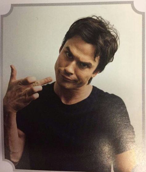 This man is such a goober Tvd Merch, Ian Somerhalder, The Man, We Heart It, Lost, Funny