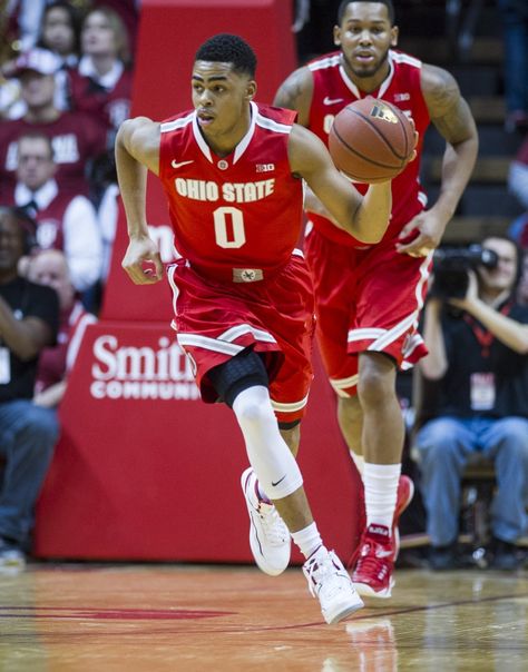 D'Angelo Russell @ Ohio State. Basketball Facts, Ohio State Basketball, Basketball Tshirt Designs, Aau Basketball, Rugby 7s, Basketball Photos, Basketball Skills, D Angelo, Basketball Photography