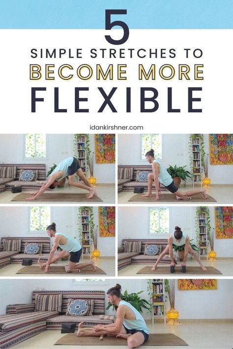 Best Stretches For Flexibility, Daily Yoga Routine, Daily Stretching Routine, Mobility Workout, Hip Flexibility, Flexibility Routine, Yoga Routine For Beginners, Hip Pain Relief, Home Exercises