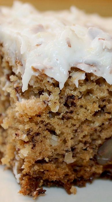 Banana Coconut Recipes, Coconut Banana Cake, Banana Cake With Coconut Flour, Banana Cake With Coconut Topping, Banana Walnut Cream Cake, Luscious Vanilla Banana Walnut Cake, Banana Nut Bundt Cake Recipe, Coconut Cake From Scratch, Banana Coconut Cake