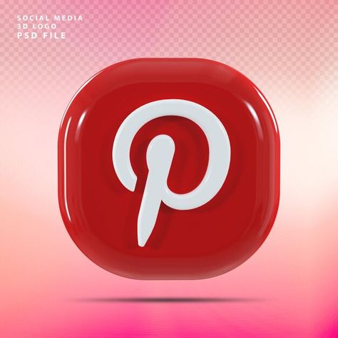 Pinterest logo 3d render luxury | Premium Psd #Freepik #psd #social-media #instagram #template #social-media-app Inspiration Logo Design, App Background, App Pictures, Animated Wallpapers For Mobile, Cute Backgrounds For Phones, Paypal Gift Card, Youtube Logo, Online Logo, Social Media Logos