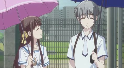 Fruits Basket 2019 || Yuki and Tohru Fruits Basket Yuki And Tohru, Tohru And Yuki, Yuki And Tohru, Yuki Tohru, Platonic Soulmates, Yuki Sohma, Fruits Basket Anime, Fruit Baskets, Maid Sama