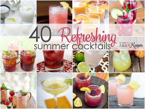 40 Simple Cocktail Recipes for Summer Summer Lemonade Recipes, Summer Lemonade, Jello Shot, Watermelon Margarita, Tequila Drinks, 5 De Mayo, Summer Cocktail Recipes, Cocktail Recipes Easy, Lemonade Recipes