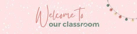 Download this cute, aesthetic Google Classroom header. It has a dusty pink background, adorable fonts, snow falling, and winter colored text. Pink Winter Laptop Wallpaper, Google Classroom Header Aesthetic, Google Classroom Background, Google Classroom Banner Aesthetic, Pink Christmas Header, Fall Google Classroom Banner, Boho Google Classroom Banner, Google Classroom Banner, Dusty Pink Background