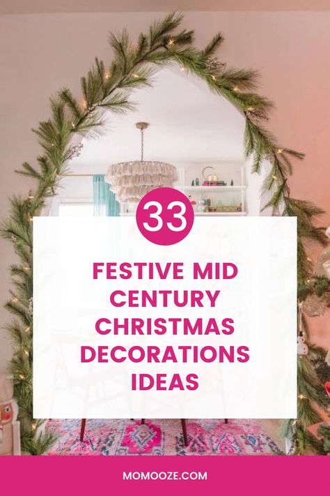 If you haven’t made the festive decoration of your home yet, you can check out the gallery of inspiring mid-century Christmas ideas and bring some retro spirit to your home. Diy Mid Century Christmas Decor, Mid Century Modern Christmas Mantle, Midcentury Holiday Decor, Retro Christmas Decorating Ideas, Christmas Tree Mid Century Modern, Mid Century Modern Christmas Tree Ideas, Mid Century Holiday Decor, Retro Christmas Mantle Ideas, Mid Century Modern Christmas Decor Ideas