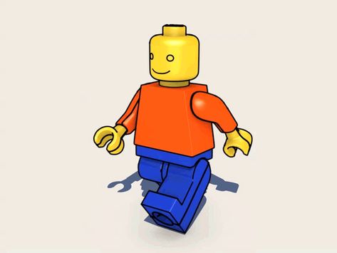 Lego Cartoon Characters, Lego Animation, Lego Man Silhouette, Walking Animation Gif, Lego Stopmotion, Drawing Legs, Lego Man, Saint Charles, Show And Tell