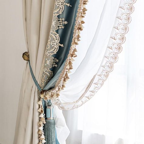 Modern Draperies, Drapery Designs, Garden Retreat, Curtains And Draperies, Curtains Blackout, Luxury Curtains, Victorian Garden, Types Of Curtains, Window Types