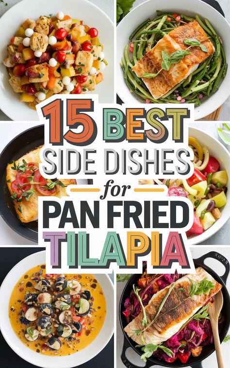 Elevate your tilapia game with these delicious side dish ideas! 🐟🍽️ #tilapiarecipes #sidedishinspiration Tilapia Sides, Tilapia Side Dishes, Tilapia Dishes, Pan Fried Tilapia, Lemon Tilapia, Fried Tilapia, Grilled Tilapia, Baked Tilapia, Side Dish Ideas