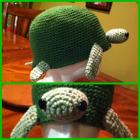 Turtle Beanie  My design Crochet Turtle Clothes, Turtle Hat Crochet, Crochet Turtle Hat, Crochet Turtle Shell Cover Pattern, Tank The Turtle Crochet, Hamburger Turtle Crochet, Friends Aesthetics, Turtle Hat, Turtle Crochet