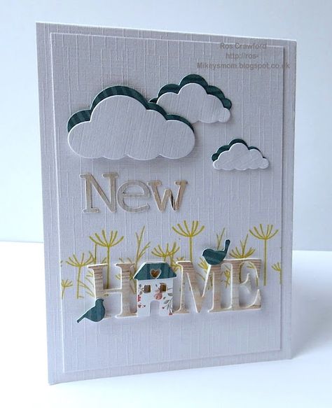 Mikey's Mom: City Crafter 304 New Home Card Ideas, New Home Cards Handmade, Housewarming Cards, Welcome Home Cards, City Craft, Pop Up Flower Cards, House Cards, Memories Box, Housewarming Card