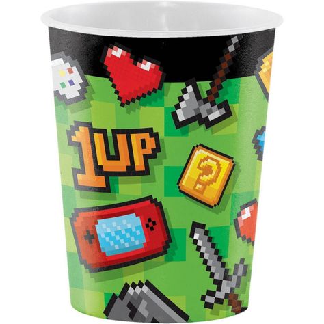 8ct 16oz Video Game Party Favor Cups Video Game Party Favors, Party Favor Cups, Gaming Party, Favor Cups, Video Game Party, Mystery Boxes, Game Party, Dino Birthday, Game Controllers