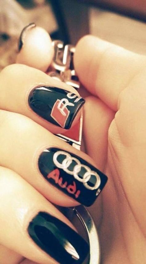 Audi Nails Design, Car Nails Designs, Auto Nails, Audi Nails, Audi Tattoo, Cars Nails, Car Nails, Audi Wallpaper, Audi Design