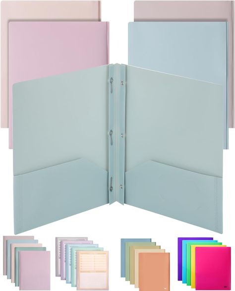 Folder Tabs, Data Folder, Plastic Folders, Pocket Folders, Back To School Deals, Pocket Folder, Back To School Essentials, Back To School Sales, Homeschool Organization