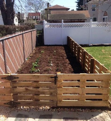 12 Impressive Pallet Fence Ideas Anyone Can Build - Off Grid World Funny Vine, Diy Garden Fence, Privacy Fence Designs, Pallet Fence, Diy Fence, Pallet Garden, Pallets Garden, Have Inspiration, Fence Ideas