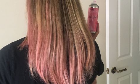 Pink Hair Spray, Gray Hair Spray, Blow Hair, Hair Color Spray, Hair Trim, Color Spray, Air Dry Hair, Flat Hair, Hair Control