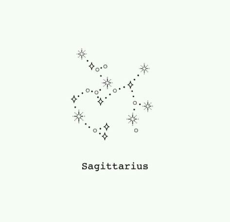 Sagittarius Constellation Tattoo, Sagittarius Constellation, Word Tattoo, Constellation Tattoo, Constellation Tattoos, Word Tattoos, Astronomy, Constellations, Tatting