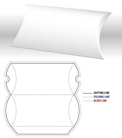 Pillow box template