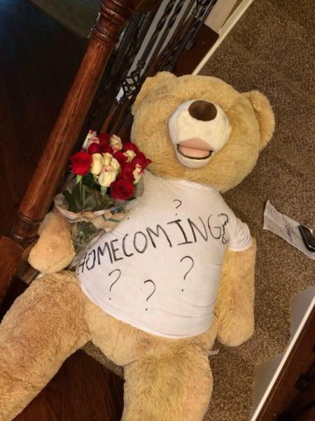 cute ways to ask someone to homecoming Asking Someone To Homecoming, Cute Hoco Ideas, Life Size Teddy Bear, Asking To Homecoming, Homecoming Poster Ideas, Cute Homecoming Proposals, Teen Prom, Homecoming Posters, Sadie Hawkins