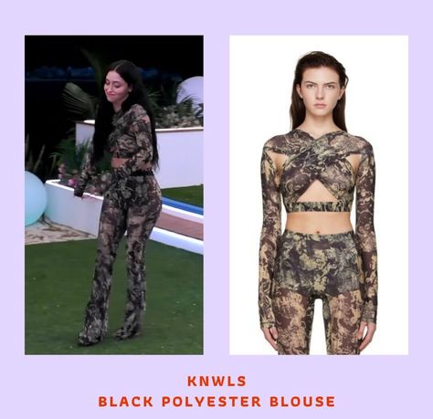 leah kateb love island usa season 6 outfit and style. IG @ loveislandusastyle  our persian queen has such good taste Leah Love Island Outfits, Love Island Outfits, Island Outfits, Love Island Usa, Island Outfit, Polyester Blouse, Usa Outfit, Island Style, Love Island