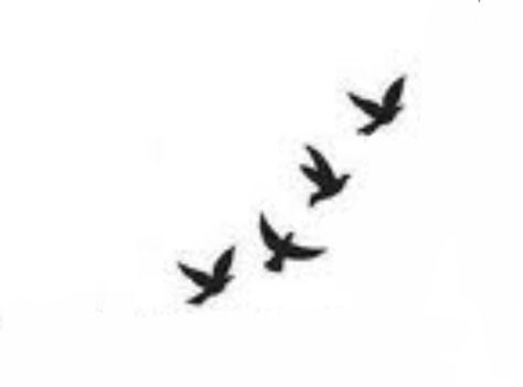 Birds Bird Silhouette Tattoos For Women, Tattoo Birds Flying, Black Birds Tattoo, Small Birds Tattoo, Bird Ankle Tattoo, Tattoos Birds, Bird Silhouette Tattoos, Tattoo Birds, Small Bird Tattoos