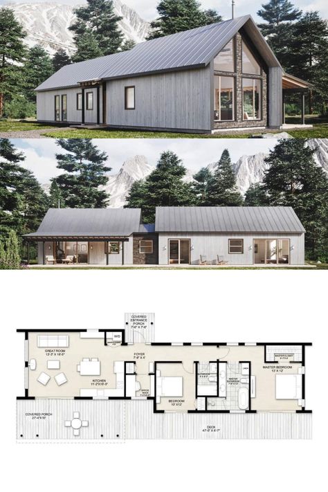 House Plans Ireland | Truoba Mini 222
1200 sq/ft     2 Bed     2 Bath 1200 Sq Ft House Plans Open Floor Modern, Simple Rectangular House Plans, 2 Bed 2 Bath Small House Plans, 1500 Sq Ft House Plans Modern, 1200sqft House Plans, Scandinavian Long House Plans, Scandinavian House Floor Plan, Long House Design Floor Plans, Simple Rectangle House Plans