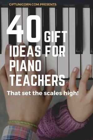 When choosing a gift for a piano teacher, just like with any other gift, it’s always good to have an idea of their likes, dislikes, or hobbies. However, if it’s your child’s piano teacher, you may not have had a chance to get to know them very well. We got you covered! You’ll find music and piano-themed gifts that anyone would be thrilled to receive. #piano #pianoteachter #pianogifts #pianogiftideas #musicalgifts #musicalgiftideas #giftsforpianoteachters #pianoplayer #pianolessons #musicteacher Diy Music Teacher Gifts Ideas, Gifts For Piano Teacher, Gifts For Music Teacher, Piano Recital Gifts, Music Gifts Diy, Piano Teacher Gift, Seiko Chronograph, Piano Gifts, Piano Recital